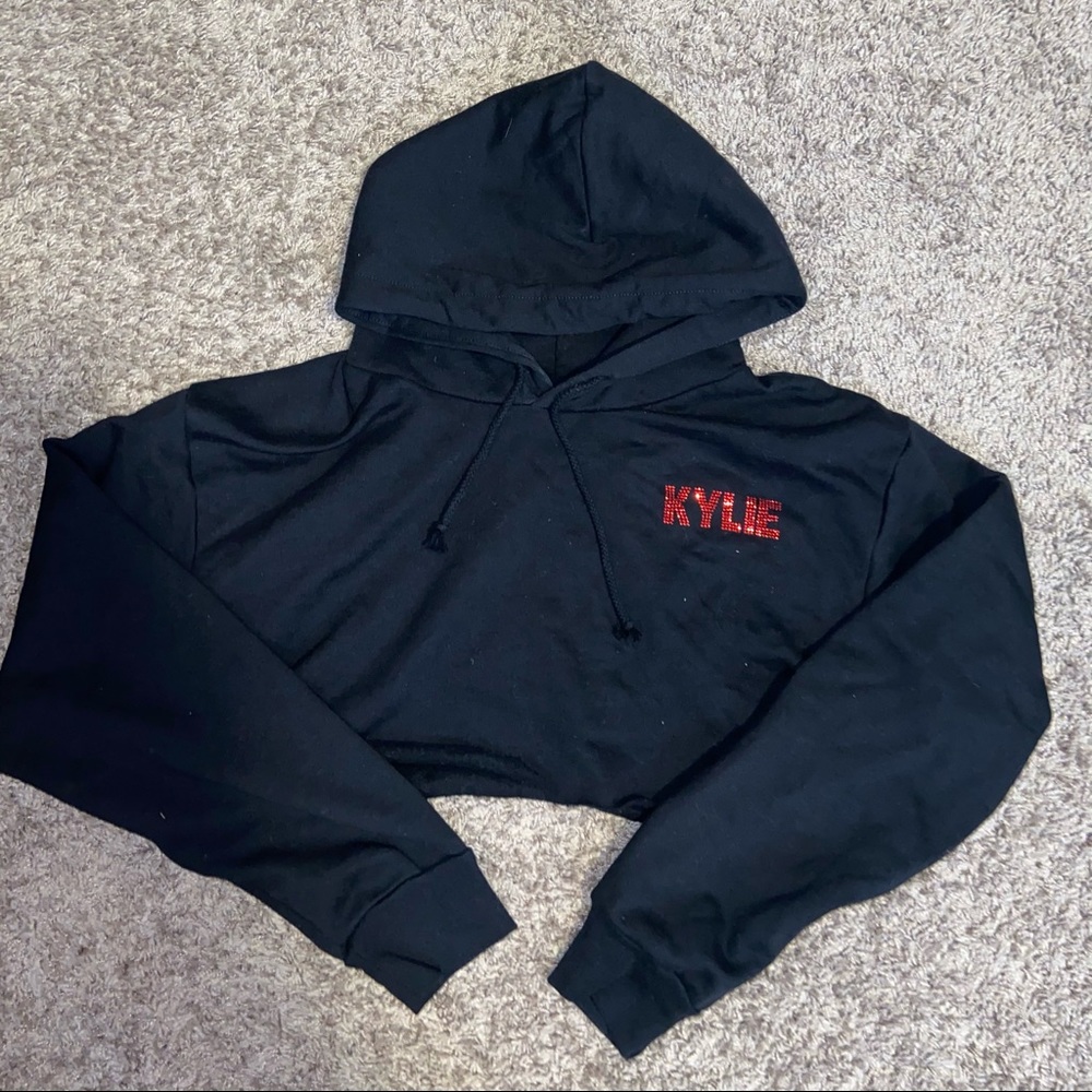 Kylie Jenner “Kylie” Cropped Hoodie